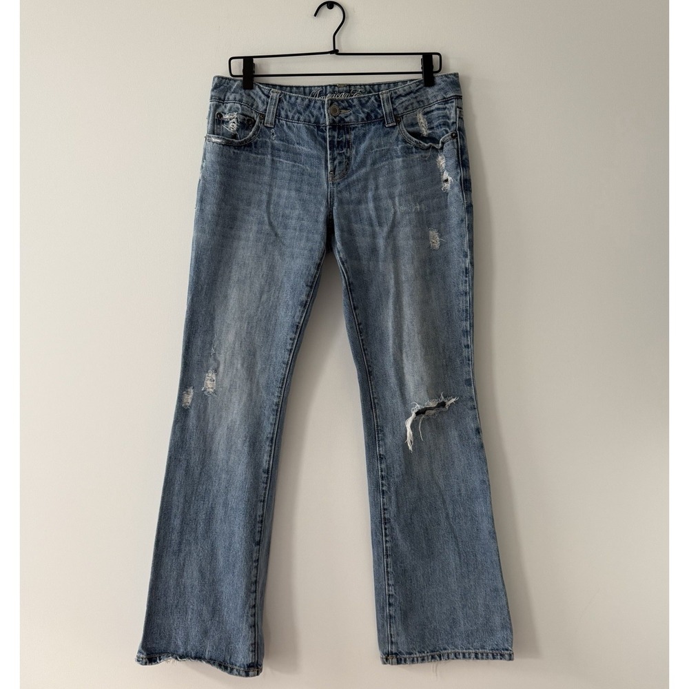 American Eagle Favorite Boyfriend Jeans Womens 10 30x32 VG Y2K Distressed